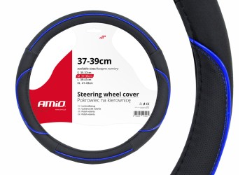 Amio - ΚΑΛΥΜΜΑ ΤΙΜΟΝΙΟΥ 37/39CM SWC-08 ΜΑΥΡΟ/ΜΠΛΕ - 1 ΤΕΜ. (01363/AM)