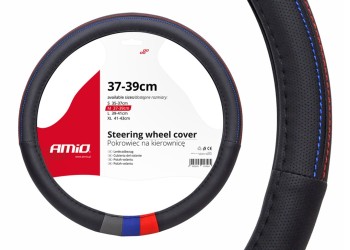 Amio - ΚΑΛΥΜΜΑ ΤΙΜΟΝΙΟΥ 37/39CM SWC-10 ΜΑΥΡΟ/ΓΚΡΙ-ΜΠΛΕ-ΚΟΚΚΙΝΟ – 1 ΤΕΜ. (01368/AM)