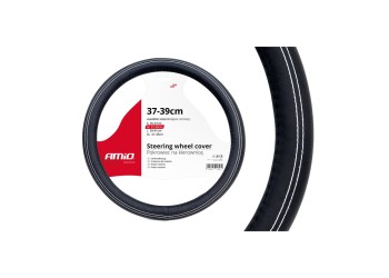 Amio - ΚΑΛΥΜΜΑ ΤΙΜΟΝΙΟΥ 37/39CM SWC-15-M ΜΑΥΡΟ/ΛΕΥΚΗ ΡΑΦΗ - 1 ΤΕΜ. (01380/AM)