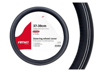 Amio - ΚΑΛΥΜΜΑ ΤΙΜΟΝΙΟΥ 37/39CM SWC-15-M ΜΑΥΡΟ/ΛΕΥΚΗ ΡΑΦΗ - 1 ΤΕΜ. (01380/AM)