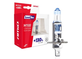 Amio - H1 12V 55W P14,5s LUMITEC LIMITED +130% UP TO 40m - 2 ΤΕΜ. (01404/AM)