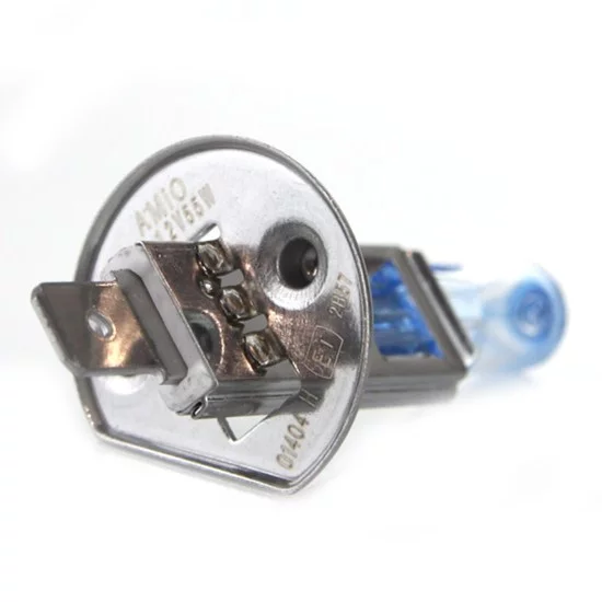 Amio - Λάμπα Αλογόνου Τύπου H1 Lumitec Limited βάση P14.5s τάση λειτουργίας 12V απόδοσης 55W χρώμα Λευκό +130% Φωτεινότητα Έως 40m για Επιβατικά Αυτοκίνητα - 2 τεμ. (01404/AM)