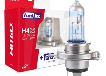 Amio - H4 12V 60/55W P43t LUMITEC LIMITED +130% UP TO 40m - 2 ΤΕΜ. (01405/AM)