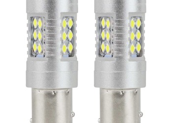 Amio - P21/5W BA15d 12/24V 24xSMD 3030 6.000K LED CAN-BUS 15SMD 2835 -2 ΤΕΜ. (01438/AM)