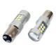 Amio - P21/5W BA15d 12/24V 24xSMD 3030 6.000K LED CAN-BUS 15SMD 2835 -2 ΤΕΜ. (01438/AM)
