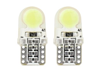 Amio - T10 W5W 12V W2,1x9,5d ΛΕΥΚΟ 5.600K 1xCOB LED ΣΙΛΙΚΟΝΗΣ(ΚΑΡΦΩΤΟ) 2ΤΕΜ. (01441/AM)