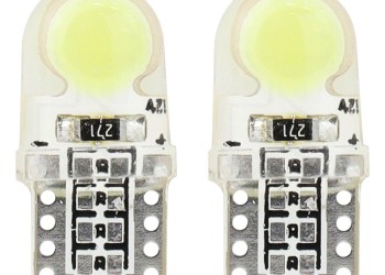 Amio - T10 W5W 12V W2,1x9,5d ΛΕΥΚΟ 5.600K 1xCOB LED ΣΙΛΙΚΟΝΗΣ(ΚΑΡΦΩΤΟ) 2ΤΕΜ. (01441/AM)