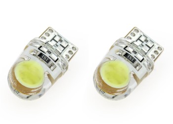 Amio - T10 W5W 12V W2,1x9,5d ΛΕΥΚΟ 5.600K 1xCOB LED ΣΙΛΙΚΟΝΗΣ(ΚΑΡΦΩΤΟ) 2ΤΕΜ. (01441/AM)