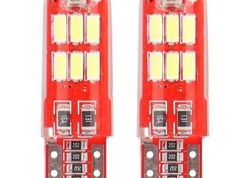 Amio - T10 W5W 12V W2,1x9,5d ΛΕΥΚΟ 5.600K 15SMDx4014 LED ΣΙΛΙΚΟΝΗΣ (ΚΑΡΦΩΤΟ - CAN-BUS) 2ΤΕΜ. (01443/AM)