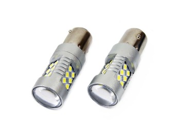 Amio - P21W 12/24V BA15s 24xSMD3030 CAN-BUS ΔΙΑΘΛΑΣΗΣ (ΜΟΝΟΠΟΛΙΚΟ) 2ΤΕΜ. (01445/AM)