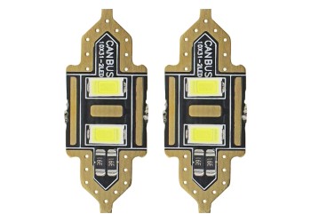 Amio - ΛΑΜΠΑΚΙΑ ΠΛΑΦΟΝΙΕΡΑΣ 31mm 12V 5.600K 2xSMD 5730 LED - 2 ΤΕΜ. (01448/AM)