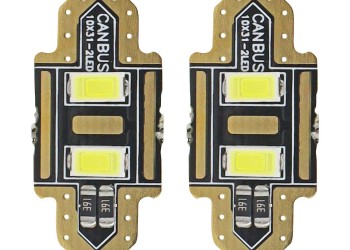 Amio - ΛΑΜΠΑΚΙΑ ΠΛΑΦΟΝΙΕΡΑΣ 31mm 12V 5.600K 2xSMD 5730 LED - 2 ΤΕΜ. (01448/AM)