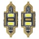 Amio - ΛΑΜΠΑΚΙΑ ΠΛΑΦΟΝΙΕΡΑΣ 31mm 12V 5.600K 2xSMD 5730 LED - 2 ΤΕΜ. (01448/AM)