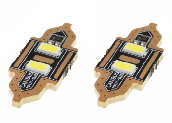 Amio - ΛΑΜΠΑΚΙΑ ΠΛΑΦΟΝΙΕΡΑΣ 31mm 12V 5.600K 2xSMD 5730 LED - 2 ΤΕΜ. (01448/AM)