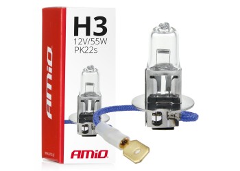 Amio - H3 12V 55W PK22s LUMITEC ΑΛΟΓΟΝΟΥ - 1 ΤΕΜ. (01478/AM)