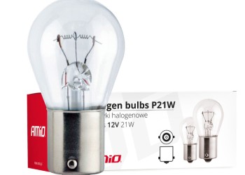 Amio - ΛΑΜΠΑΚΙΑ ΜΟΝΟΠΟΛΙΚΑ ΑΛΟΓΟΝΟΥ P21W 12V 21W BA15s ΣΕ ΚΟΥΤΙ - 10 TEM. (01491/AM)