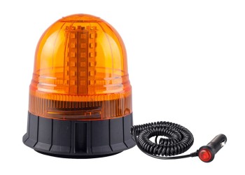 Amio - ΦΑΡΟΣ ΜΑΓΝΗΤΙΚΟΣ ΚΑΙ ΒΙΔΩΤΟΣ ΠΕΡΙΣΤΡΕΦΟΜΕΝΟΣ W09M 80LED 12-24V ΠΟΡΤΟΚΑΛΙ ΜΕ ΦΙΣ ΑΝΑΠΤΗΡΑ 142x169mm – 1 ΤΕΜ. (01502/AM)