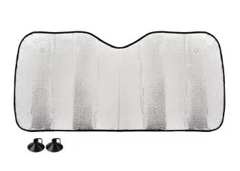 Amio - ΗΛΙΟΠΡΟΣΤΑΣΙΑ ΕΣΩΤΕΡΙΚΗ ΑΣΗΜΙ ΜΕ ΒΕΝΤΟΥΖΕΣ 130x60cm - 1 ΤΕΜ. (01531/AM)