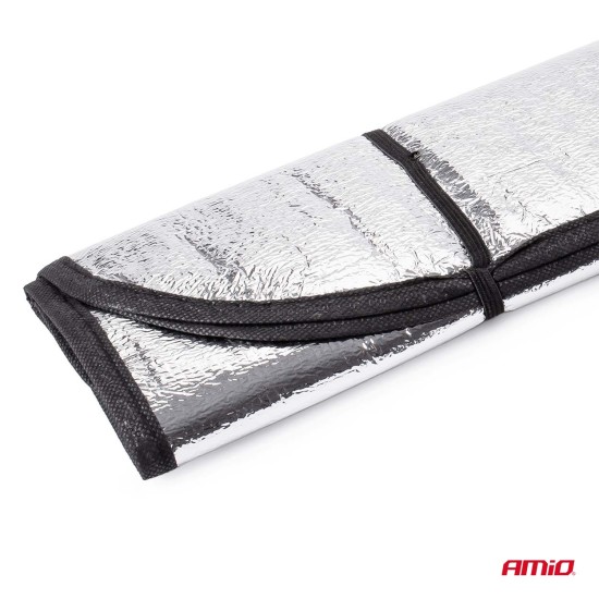 Amio - ΗΛΙΟΠΡΟΣΤΑΣΙΑ ΕΣΩΤΕΡΙΚΗ ΑΣΗΜΙ ΜΕ ΒΕΝΤΟΥΖΕΣ 145x70cm - 1 ΤΕΜ. (01532/AM)