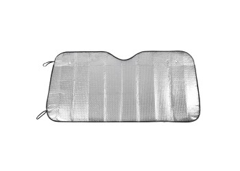 Amio - ΗΛΙΟΠΡΟΣΤΑΣΙΑ ΕΣΩΤΕΡΙΚΗ ΑΣΗΜΙ ΑΦΡΟΥ ΜΕ ΒΕΝΤΟΥΖΕΣ 130x60cm - 1 ΤΕΜ. (01536/AM)