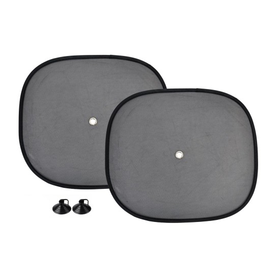 Amio - ΗΛΙΟΠΡΟΣΤΑΣΙΕΣ ΠΛΑΙΝΕΣ ΜΕ ΒΕΝΤΟΥΖΕΣ 44x38cm 2ΤΕΜ. (01537/AM)