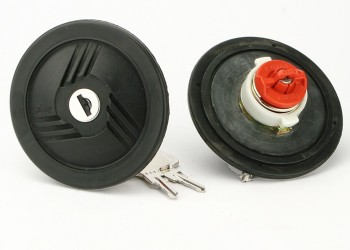 ΤΑΠΑ ΒΕΝΖΙΝΗΣ ΜΕ ΚΛΕΙΔΙ ΓΙΑ VOLVO 142-144-145-164-242-244 >1977 / 264 >1977 ΣΕ ΜΑΥΡΟ ΧΡΩΜΑ FARMA - 1 τεμ.