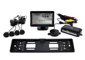 Amio - ΣΥΣΤΗΜΑ ΠΑΡΚΑΡΙΣΜΑΤΟΣ ΜΕ 4 ΡΑΝΤΑΡ ΜΑΥΡΑ ΚΑΜΕΡΑ ΚΑΙ ΟΘΟΝΗ 4,3 INCH CAM-402 - 1 τεμ. (01552/AM)