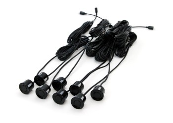 Amio - ΣΥΣΤΗΜΑ ΠΑΡΚΑΡΙΣΜΑΤΟΣ 12V 8 ΜΑΤΙΑ ΜΑΥΡΑ ΕΜΠΡΟΣ-ΠΙΣΩ Φ22mm ΜΕ ΟΘΟΝΗ LED - 1 ΤΕΜ. (01560/AM)