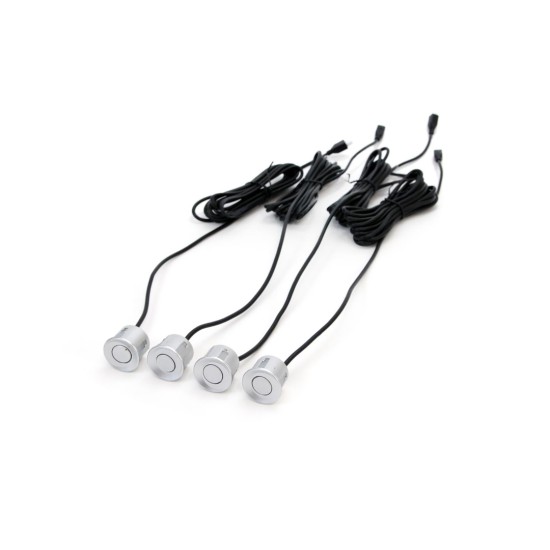 Amio - ΣΥΣΤΗΜΑ ΠΑΡΚΑΡΙΣΜΑΤΟΣ 12V 4 ΜΑΤΙΑ ΑΣΗΜΙ Φ22mm ΜΕ ΟΘΟΝΗ LED - 1 ΤΕΜ. (01564/AM)