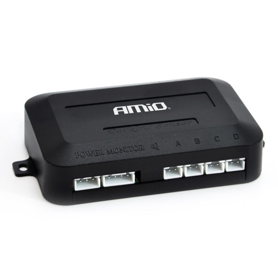 Amio - ΣΥΣΤΗΜΑ ΠΑΡΚΑΡΙΣΜΑΤΟΣ 12V 4 ΜΑΤΙΑ ΑΣΗΜΙ Φ22mm ΜΕ ΟΘΟΝΗ LED - 1 ΤΕΜ. (01564/AM)