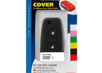 TYPE-4 ΚΑΛΥΜΜΑ ΚΛΕΙΔΙΩΝ ΣΙΛΙΚΟΝΗΣ (ΜΑΥΡΟ) ΓΙΑ CITROEN/TOYOTA  - 1 ΤΕΜ.