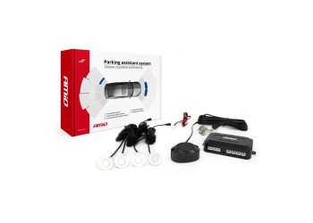 Amio - ΣΥΣΤΗΜΑ ΠΑΡΚΑΡΙΣΜΑΤΟΣ ΜΕ 4 ΛΕΥΚΟΥΣ ΑΙΣΘΗΤΗΡΕΣ 22 MM ΚΑΙ BUZZER - 1 ΤΕΜ. (01568/AM)