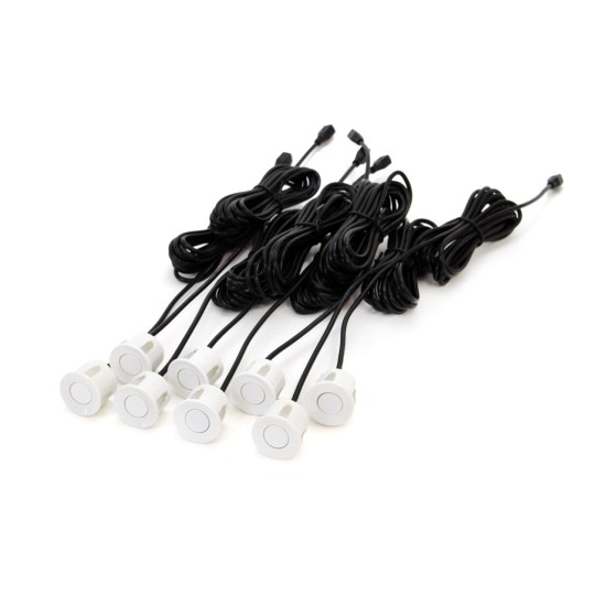 Amio - ΣΥΣΤΗΜΑ ΠΑΡΚΑΡΙΣΜΑΤΟΣ 12V ΜΕ 8 ΑΙΣΘΗΤΗΡΕΣ (ΛΕΥΚΟ) 22 mm ΚΑΙ BUZZER (ΜΟΝΟ ΗΧΟΣ) - 1 ΤΕΜ. (01599/AM)