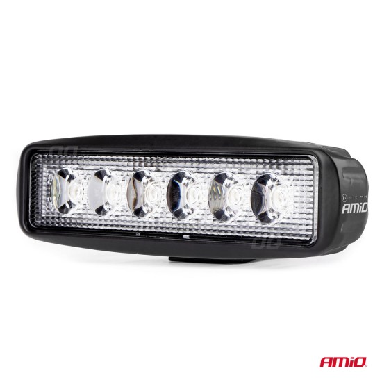 Amio - ΠΡΟΒΟΛΕΑΣ ΕΡΓΑΣΙΑΣ DAYLINE WL01 FLAT 9/60V - 18W - 6000K - 6 LED (ΛΕΥΚΟ/ΨΥΧΡΟ) - 160 Χ 43 Χ 42 mm - 1 ΤΕΜ. (01612/AM)