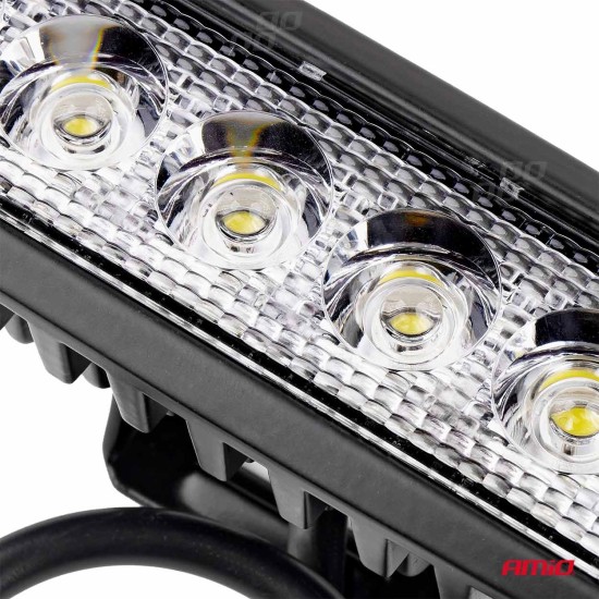 Amio - ΠΡΟΒΟΛΕΑΣ ΕΡΓΑΣΙΑΣ DAYLINE WL01 FLAT 9/60V - 18W - 6000K - 6 LED (ΛΕΥΚΟ/ΨΥΧΡΟ) - 160 Χ 43 Χ 42 mm - 1 ΤΕΜ. (01612/AM)