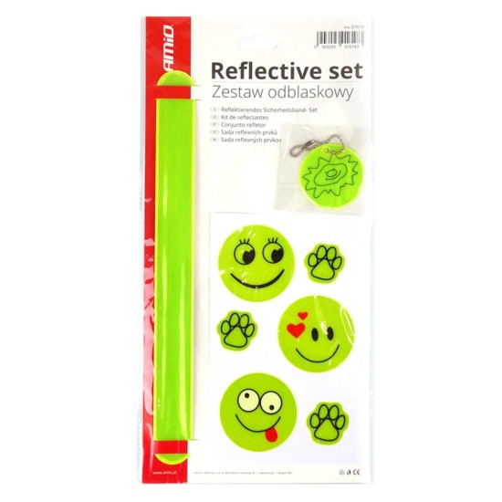 Amio - ΑΝΑΚΛΑΣΤΙΚΑ ΑΥΤΟΚΟΛΛΗΤΑ PVC ΣΕΤ - 8 ΤΕΜ. (01618/AM)