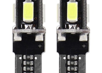 Amio - T10 W5W 12V W2,1x9,5d ΛΕΥΚΟ 5.600K 5SMDx5730 (ΚΑΡΦΩΤΟ - CAN-BUS) 2ΤΕΜ. (01628/AM)