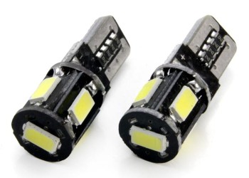 Amio - T10 W5W 12V W2,1x9,5d ΛΕΥΚΟ 5.600K 5SMDx5730 (ΚΑΡΦΩΤΟ - CAN-BUS) 2ΤΕΜ. (01628/AM)