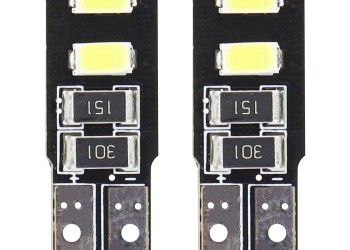 Amio - T10 W5W 12V W2,1x9,5d ΛΕΥΚΟ 5.600K 4SMDx5730 (ΚΑΡΦΩΤΟ - CAN-BUS) 2ΤΕΜ. (01630/AM)