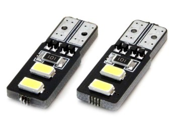 Amio - T10 W5W 12V W2,1x9,5d ΛΕΥΚΟ 5.600K 4SMDx5730 (ΚΑΡΦΩΤΟ - CAN-BUS) 2ΤΕΜ. (01630/AM)