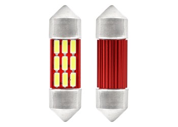 Amio - ΛΑΜΠΑΚΙΑ ΠΛΑΦΟΝΙΕΡΑΣ 31mm 12V 5.600K 12xSMD 4014 LED CAN-BUS - 2 ΤΕΜ. (01631/AM)