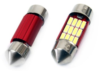 Amio - ΛΑΜΠΑΚΙΑ ΠΛΑΦΟΝΙΕΡΑΣ 31mm 12V 5.600K 12xSMD 4014 LED CAN-BUS - 2 ΤΕΜ. (01631/AM)