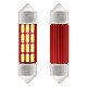 Amio - ΛΑΜΠΑΚΙΑ ΠΛΑΦΟΝΙΕΡΑΣ 36mm 12V 5.600K 12xSMD 4014 LED CAN-BUS - 2 ΤΕΜ. (01632/AM)