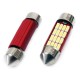 Amio - ΛΑΜΠΑΚΙΑ ΠΛΑΦΟΝΙΕΡΑΣ 39mm 12V 5.600K 16xSMD 4014 LED CAN-BUS - 2 ΤΕΜ. (01633/AM)
