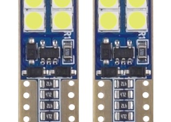 Amio - T10 W5W 12V W2,1x9,5d ΛΕΥΚΟ 5.600K 8SMDx2835 (ΚΑΡΦΩΤΟ - CAN-BUS) 2ΤΕΜ. (01635/AM)