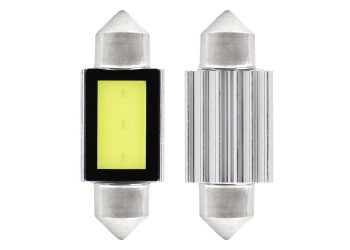 Amio - ΛΑΜΠΑΚΙΑ ΠΛΑΦΟΝΙΕΡΑΣ 36mm 12V 5.600K COB LED CAN-BUS - 2 ΤΕΜ. (01639/AM)