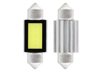 Amio - ΛΑΜΠΑΚΙΑ ΠΛΑΦΟΝΙΕΡΑΣ 36mm 12V 5.600K COB LED CAN-BUS - 2 ΤΕΜ. (01639/AM)