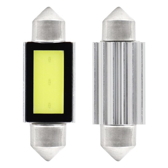 Amio - ΛΑΜΠΑΚΙΑ ΠΛΑΦΟΝΙΕΡΑΣ 39mm 12V 5.600K COB LED CAN-BUS - 2 ΤΕΜ. (01640/AM)