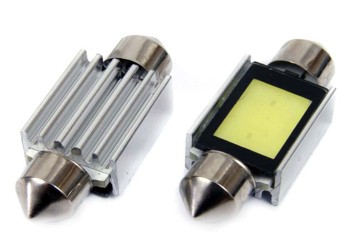 Amio - ΛΑΜΠΑΚΙΑ ΠΛΑΦΟΝΙΕΡΑΣ 39mm 12V 5.600K COB LED CAN-BUS - 2 ΤΕΜ. (01640/AM)