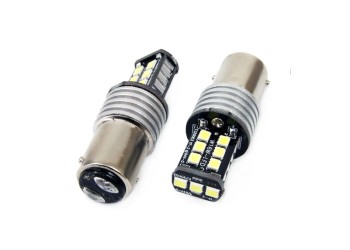Amio - P21/5W 1157 12-24V 7.5W 6.000K 800lm LED CAN-BUS 15SMD 2835 -2ΤΕΜ (01641/AM)